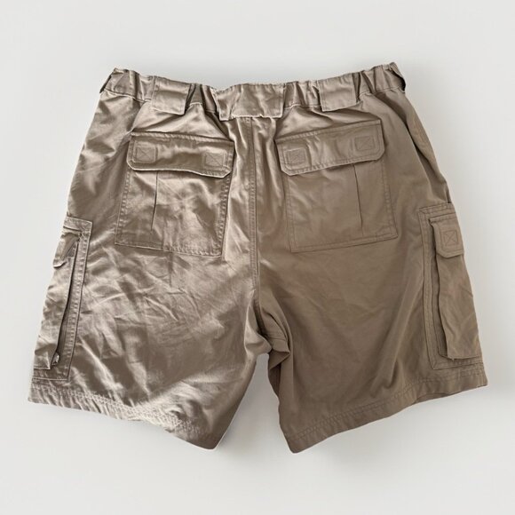 Duluth Trading Cargo Shorts Men’s XL Brown Beige Utility Work Heavy Fabric - Picture 2 of 13
